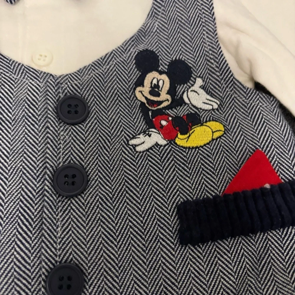 NWT Y2k Mickey Mouse Kids Vest Set
